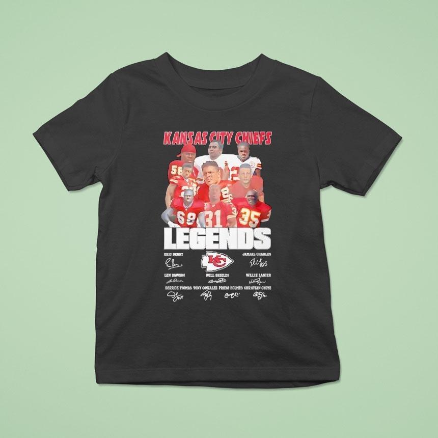 Kansas City Chiefs Legends Name Signatures Shirt