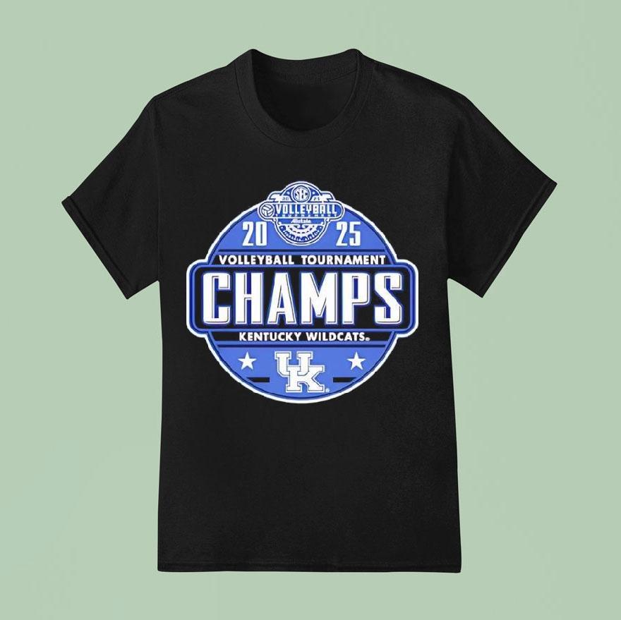 Kentucky Wildcats 2025 Sec Women’s Volleyball Conference Tournament Champions Shirt