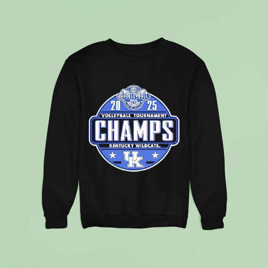 Kentucky Wildcats 2025 Sec Women's Volleyball Conference Tournament Champions Shirt Kentucky Wildcats 2025 Sec Women's Volleyball Conference Tournament Champions Shirt