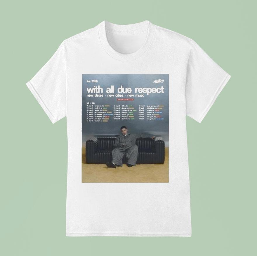 Kwn With All Due Respect Tour 2026 Shirt