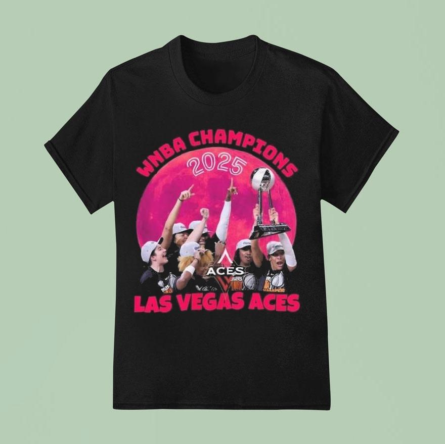 Las Vegas Aces Wnba Champions Pink Moon 2025 Shirt