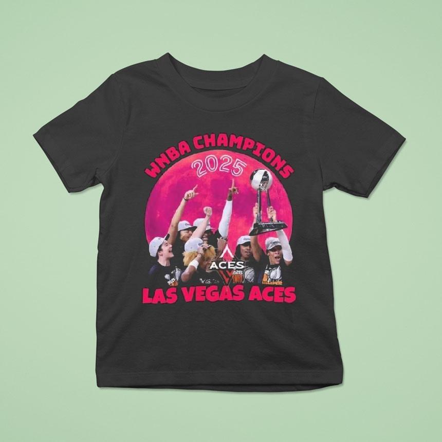 Las Vegas Aces Wnba Champions Pink Moon 2025 Shirt
