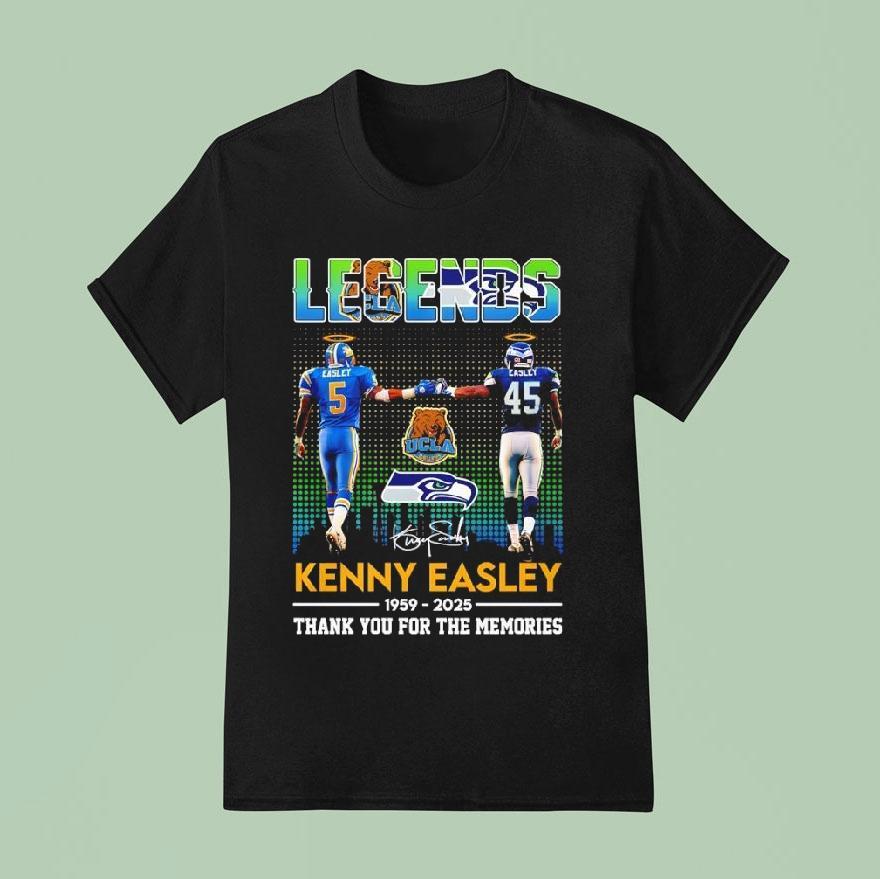 Legends Kenny Easley 1959-2025 Thank You For The Memories Signature Shirt