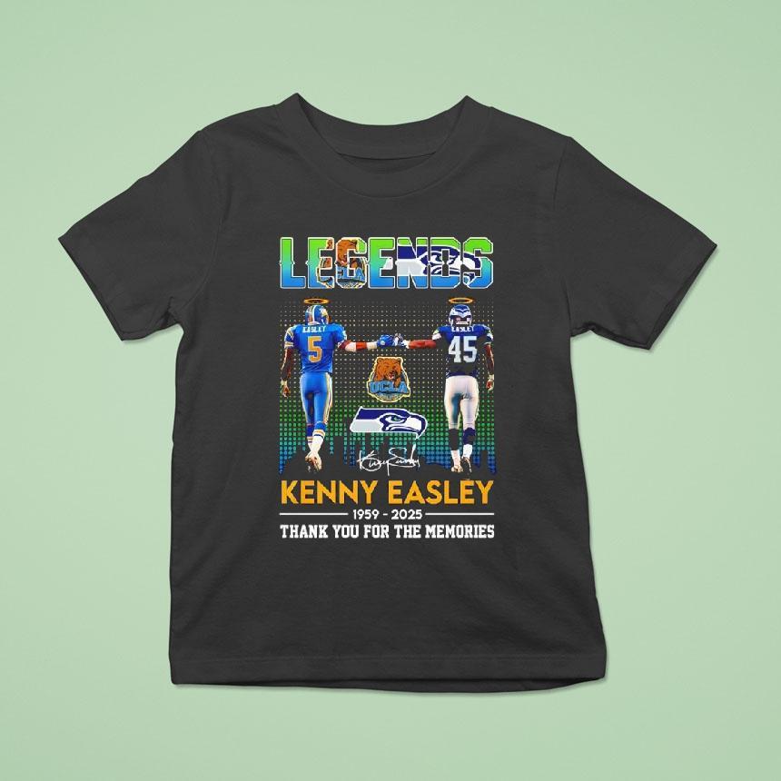 Legends Kenny Easley 1959-2025 Thank You For The Memories Signature Shirt