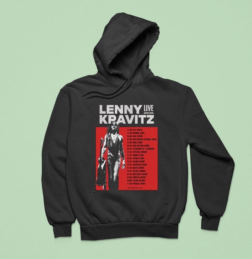 Lenny Kravitz Live 2026 Shirt Lenny Kravitz Live 2026 Shirt