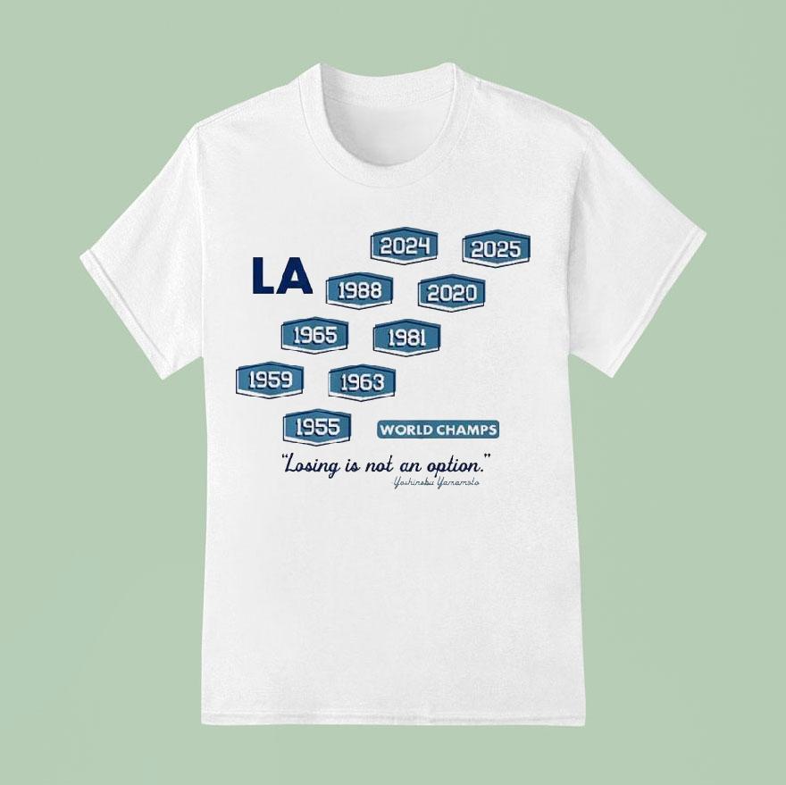 Los Angeles Baseball Nine-time World Champs Shirt
