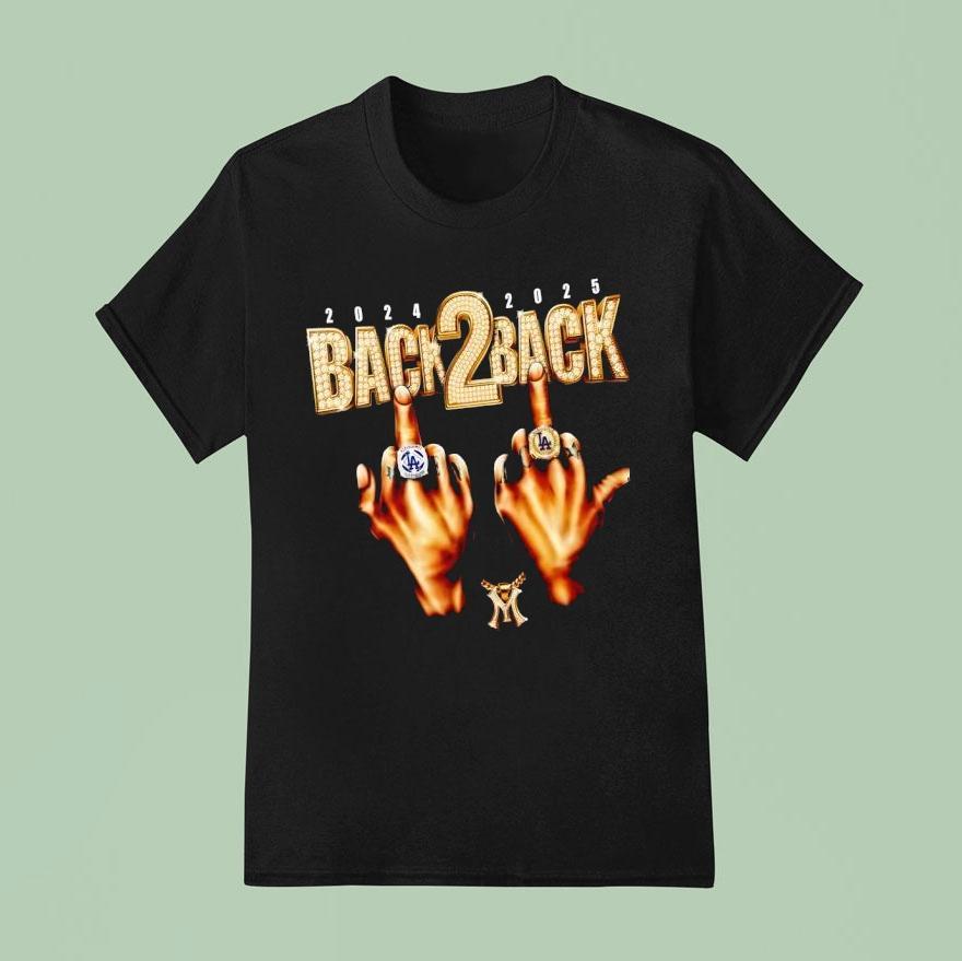 Los Angeles Dodgers 2024-2025 Back 2 Back Ring Hand Shirt