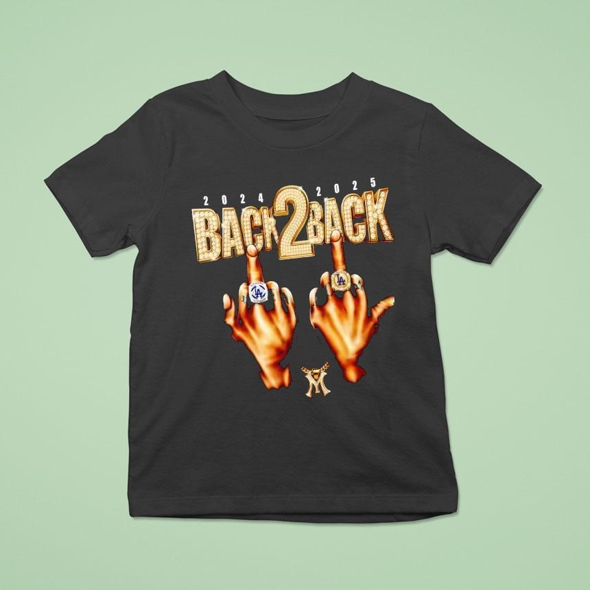 Los Angeles Dodgers 2024-2025 Back 2 Back Ring Hand Shirt