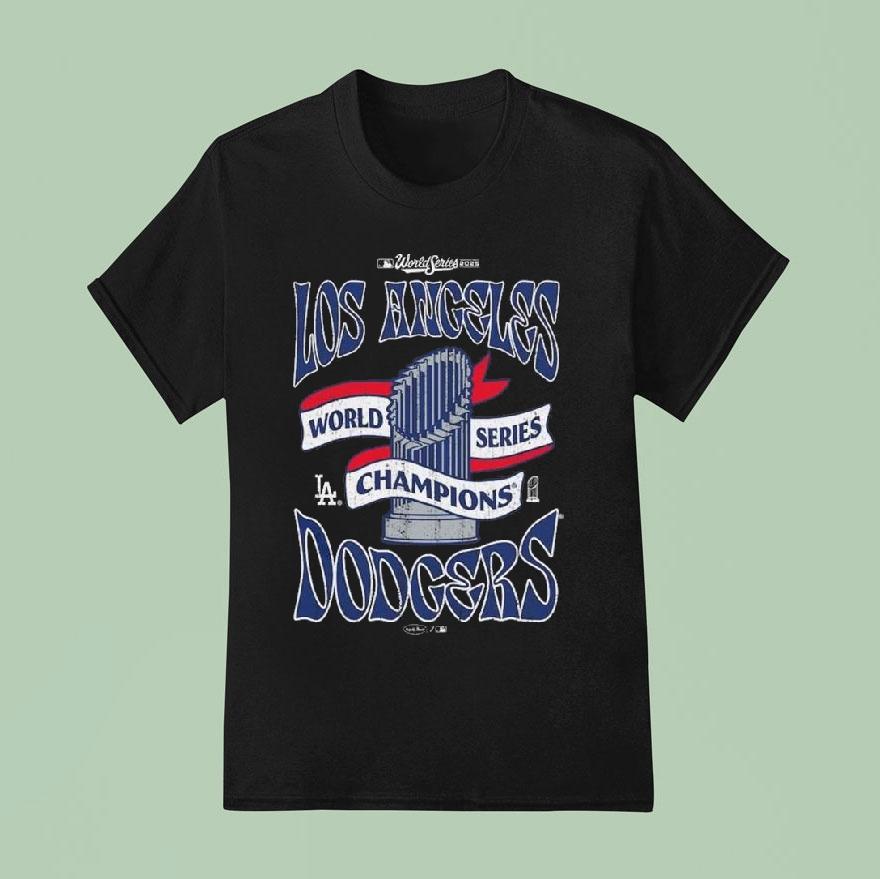 Los Angeles Dodgers 2025 World Series Champions Name Number Off-shoulder Shirt