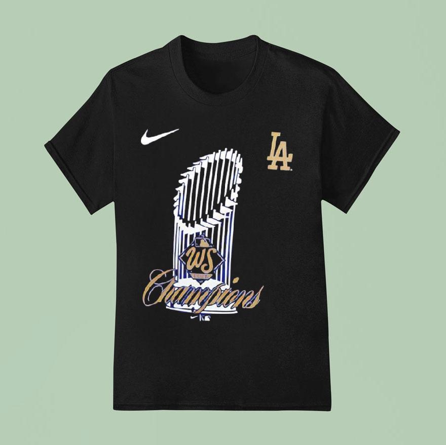 Los Angeles Dodgers 2025 World Series Champions Ws Trophy Shirt