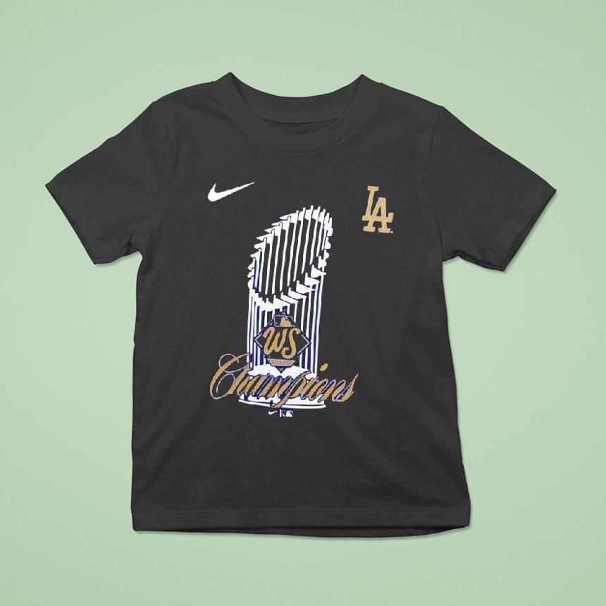 Los Angeles Dodgers 2025 World Series Champions Ws Trophy Shirt