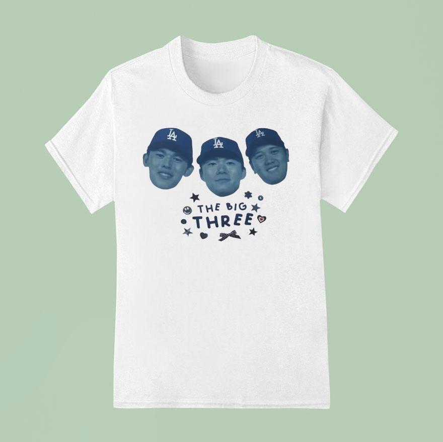 Los Angeles Dodgers Baseball The Big Three Shirt