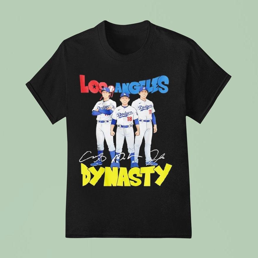 Los Angeles Dodgers Dynasty Players Signatures Shirt