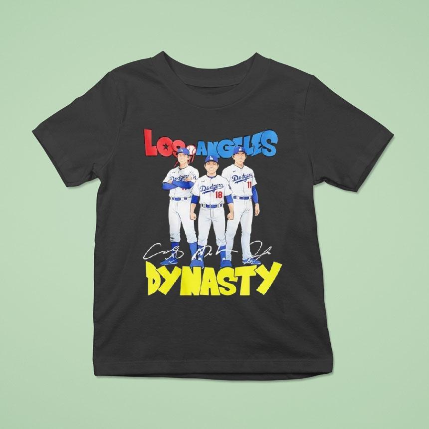 Los Angeles Dodgers Dynasty Players Signatures Shirt