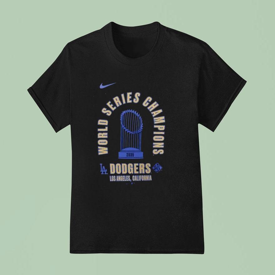 Los Angeles Dodgers Nike 2025 World Series Champions California Shirt