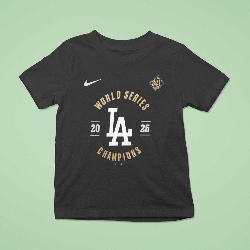 Los Angeles Dodgers Nike Black 2025 Ws Champions Shirt