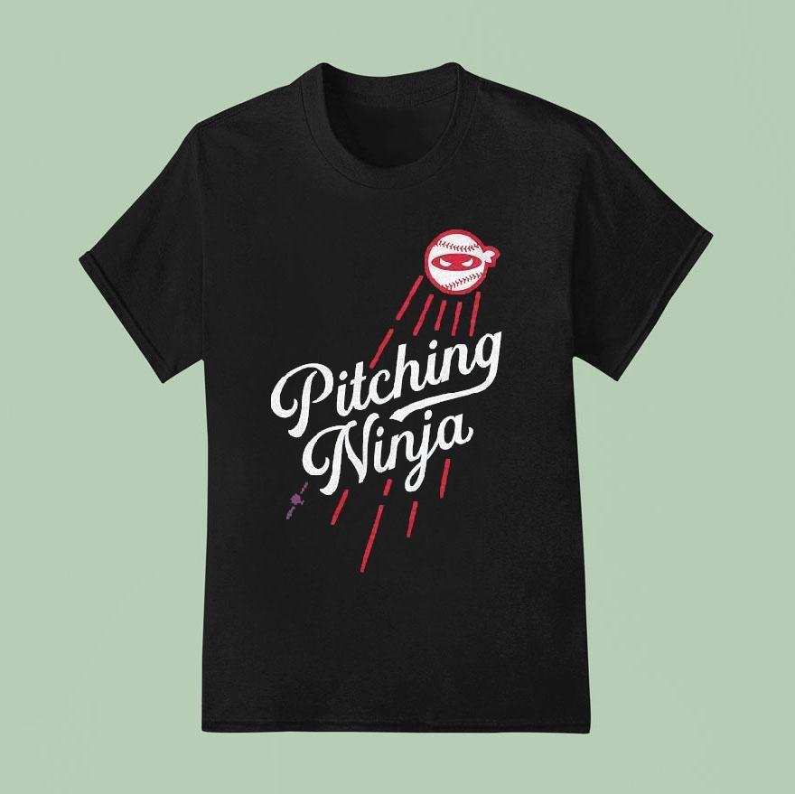 Los Angeles Dodgers Pitching Ninja Mlb La Baseball Shirt