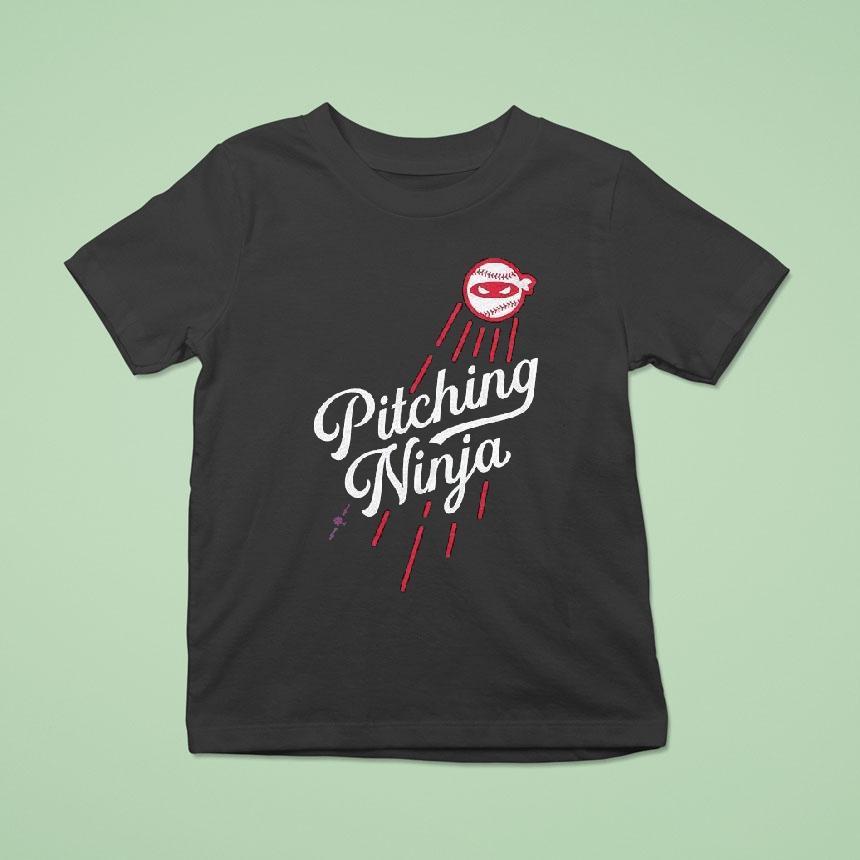 Los Angeles Dodgers Pitching Ninja Mlb La Baseball Shirt