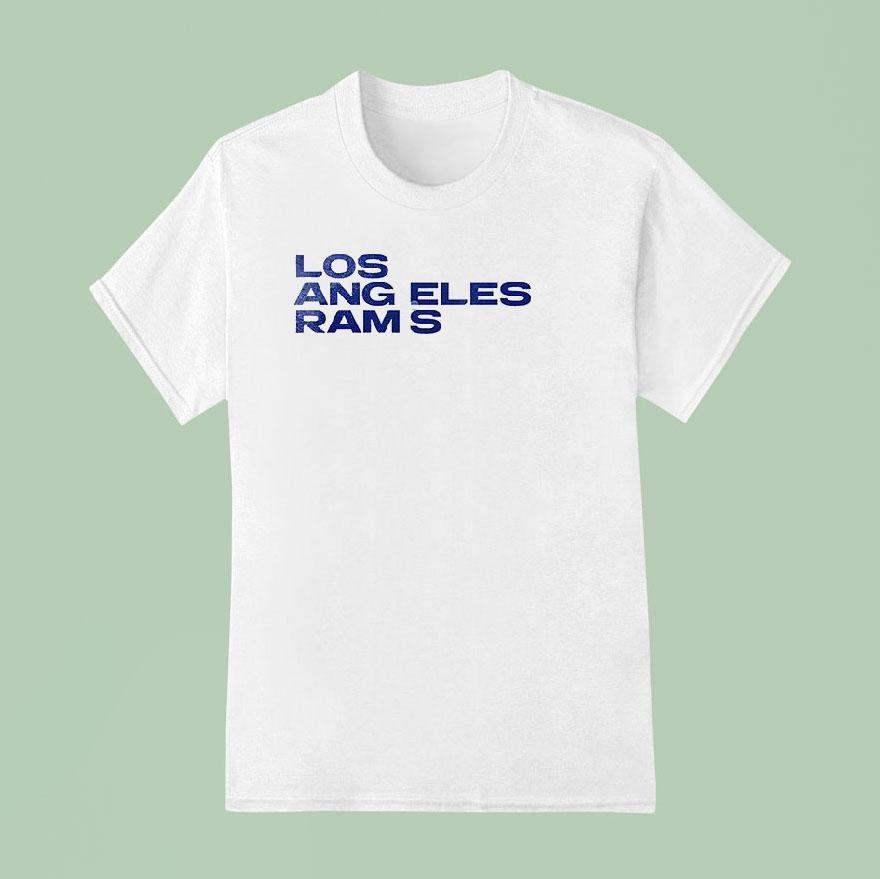 Los Angeles Rams Logo Map Shirt