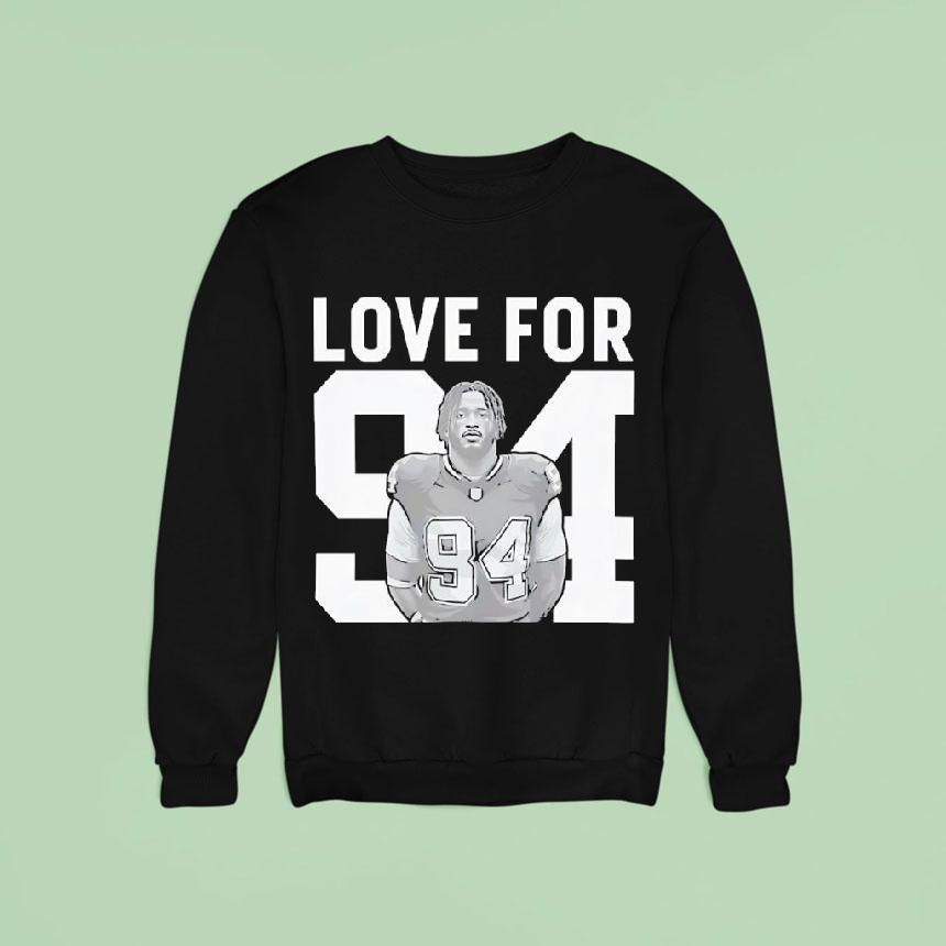 Love For 94 Marshawn Kneeland Dallas Cowboys Football Shirt Love For 94 Marshawn Kneeland Dallas Cowboys Football Shirt