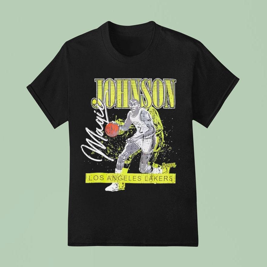 Magic Johnson Los Angeles Lakers Neon Pop Shirt