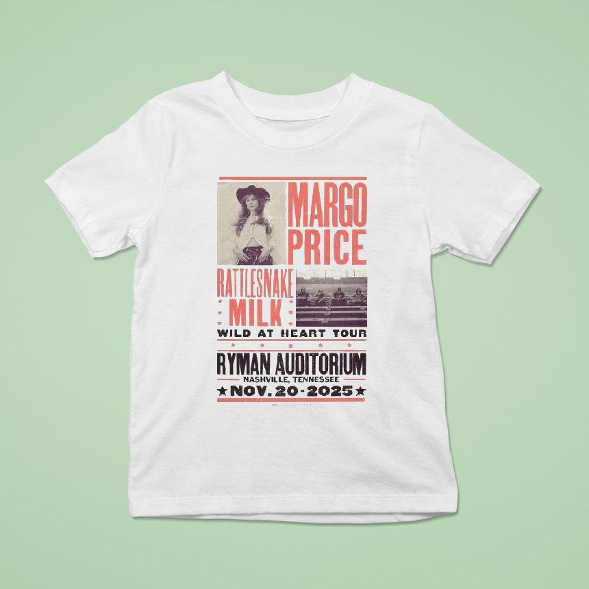Margo Price Wild At Heart Tour Nov 20 2025 Nashville, Tn Concert Shirt