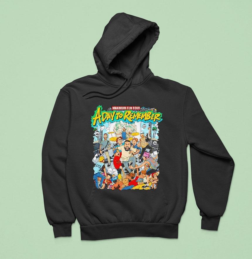 Maximum Fun Tour A Day To Remember Graphic Shirt Maximum Fun Tour A Day To Remember Graphic Shirt