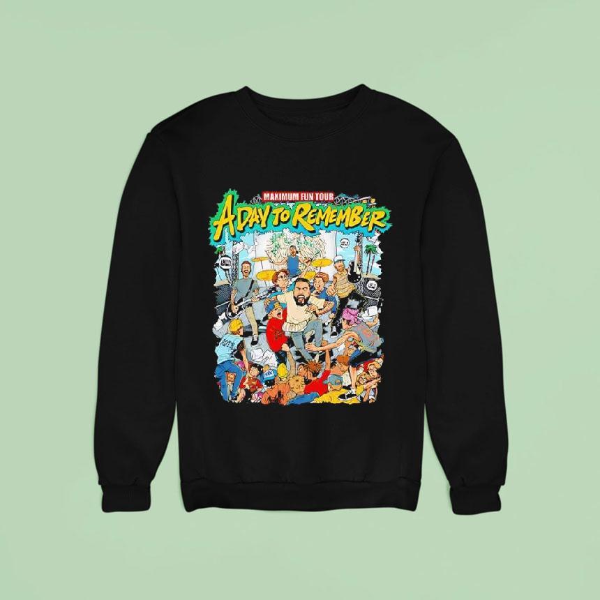 Maximum Fun Tour A Day To Remember Graphic Shirt Maximum Fun Tour A Day To Remember Graphic Shirt