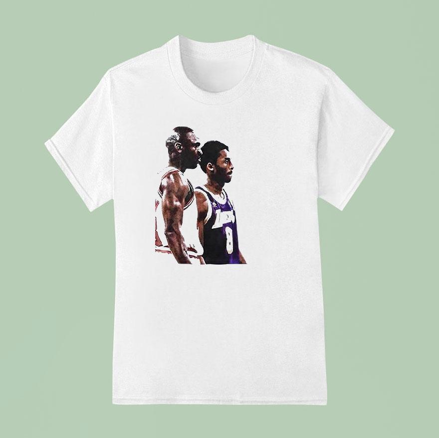 Michael Jordan And Kobe Bryant Feb 1st Great Western Forum 1998 Vintage Shirt