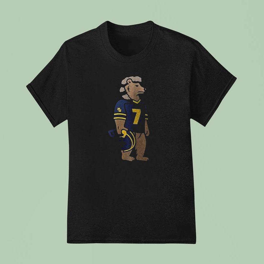 Michigan Wolverines X Morgan Wallen Bear Mascot Shirt