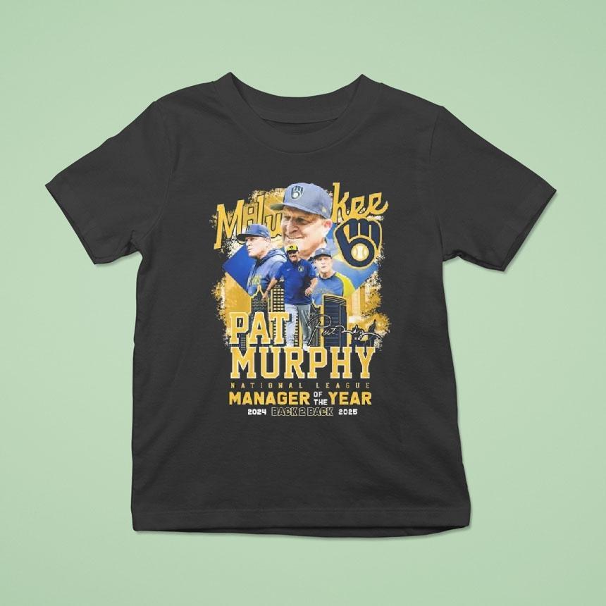 Milwaukee Brewers Pat Murphy Nlcs Manager Of The Year 2025 Signature Shirt
