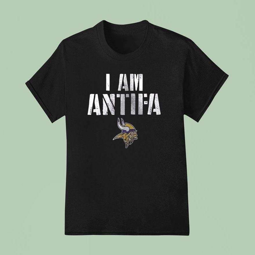 Minnesota Vikings I Am Antifa Against Fascism Shirt