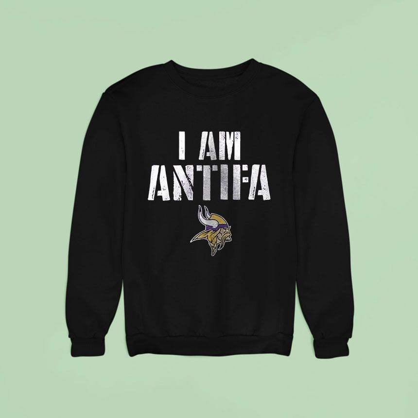 Minnesota Vikings I Am Antifa Against Fascism Shirt Minnesota Vikings I Am Antifa Against Fascism Shirt