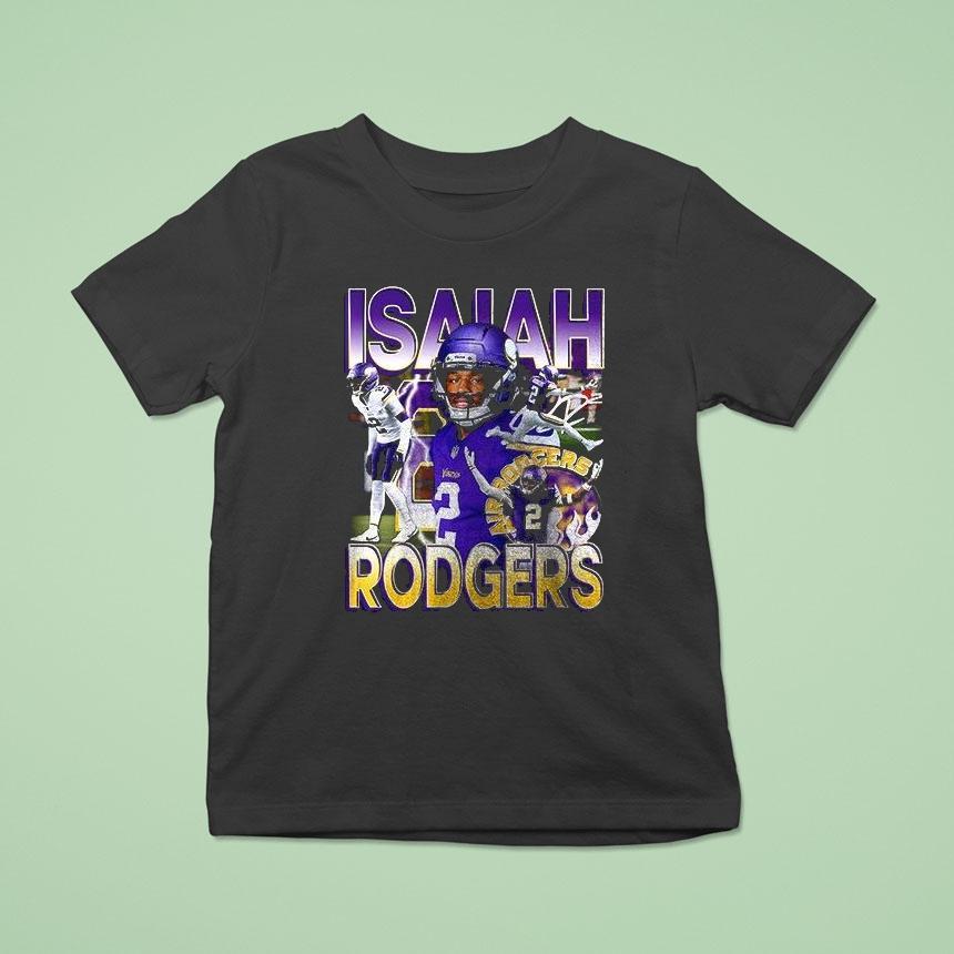 Minnesota Vikings Isalah Rodgers Air Rodgers Only Player To Have 2 Plus Defensive Graphic Shirt
