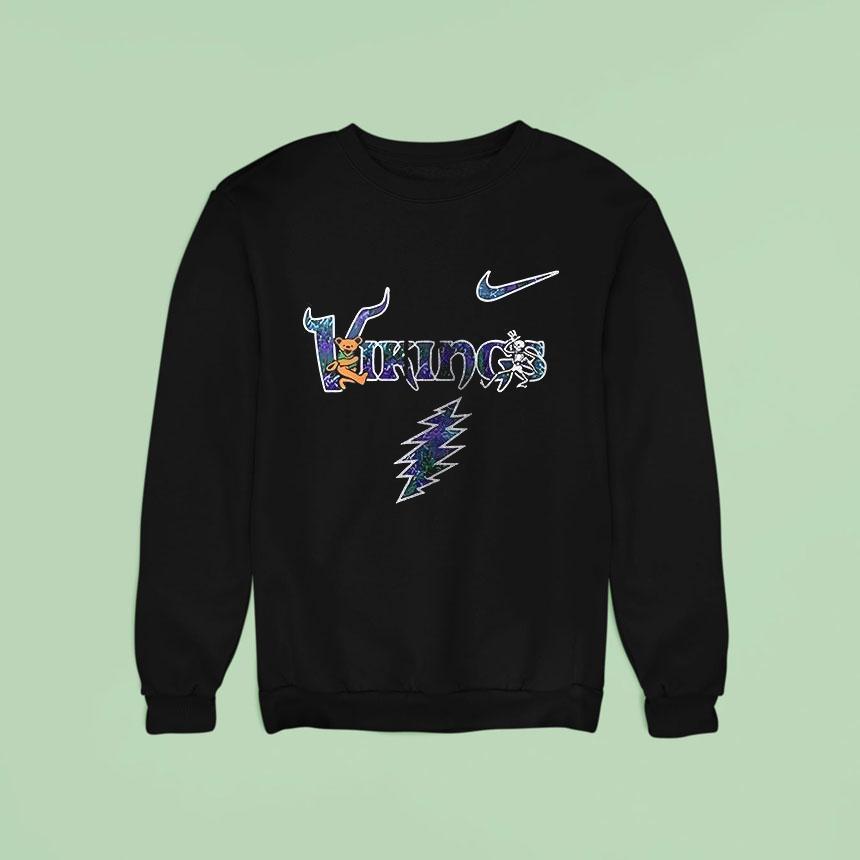 Minnesota Vikings X Grateful Dead 60 Years Of Rock Bears Shirt Minnesota Vikings X Grateful Dead 60 Years Of Rock Bears Shirt
