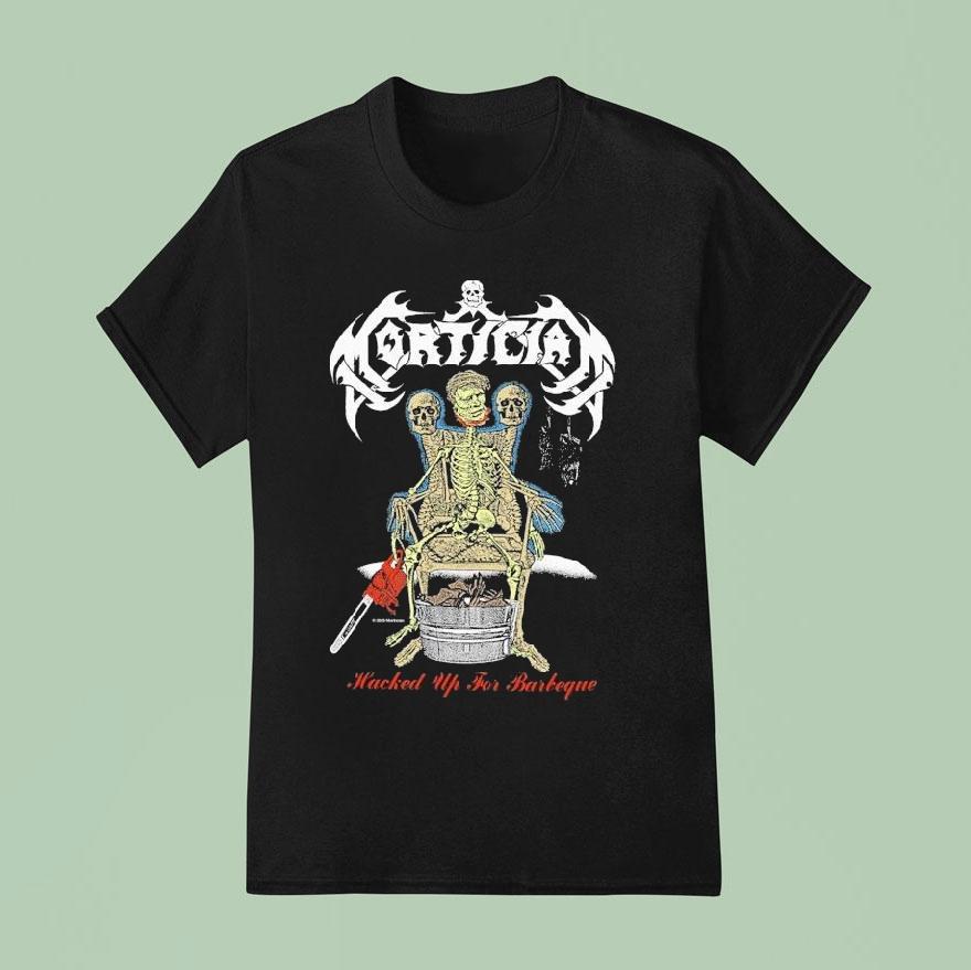 Mortician Hacked Up For Barbecue Skeleton Shirt