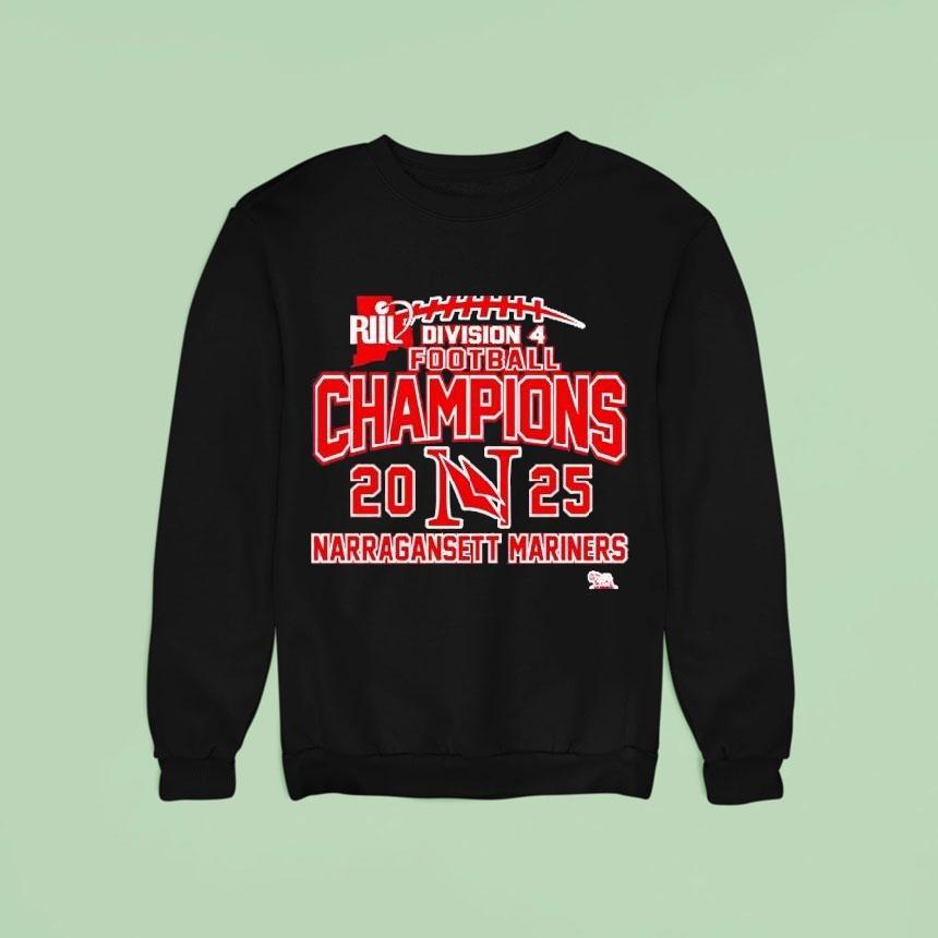 Narragansett Mariners Riil Division 4 Football Champions 2025 Shirt Narragansett Mariners Riil Division 4 Football Champions 2025 Shirt