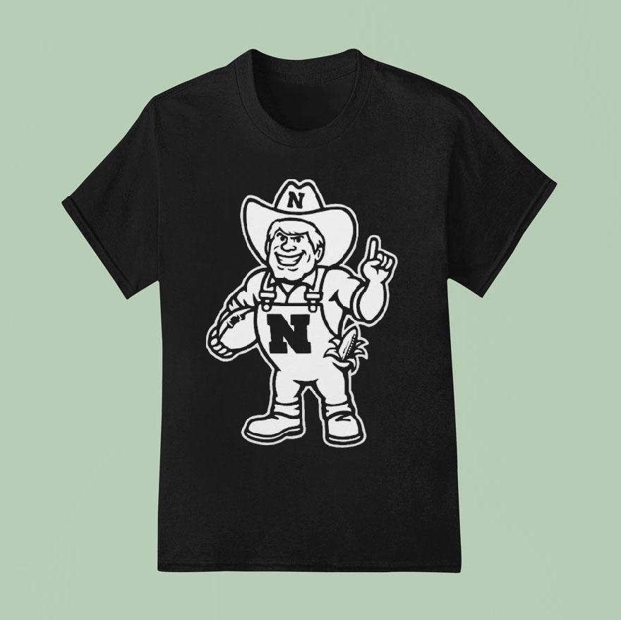 Nebraska Cornhuskers Coach Matt Rhule Herbie Husker Mascot Shirt