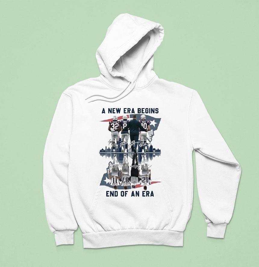 New England Patriots A New Era Begins End Of An Era Signatures Shirt New England Patriots A New Era Begins End Of An Era Signatures Shirt