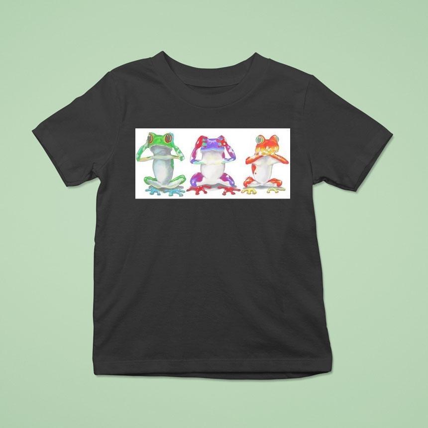 No See No Speak No Hear Frogs Shirt
