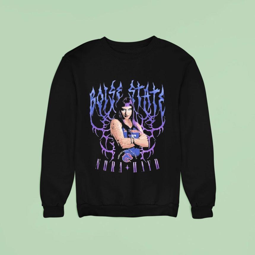 Nora Hayd Elevated Streetwear Horror Metal Boise State Broncos Volleyball Shirt Nora Hayd Elevated Streetwear Horror Metal Boise State Broncos Volleyball Shirt