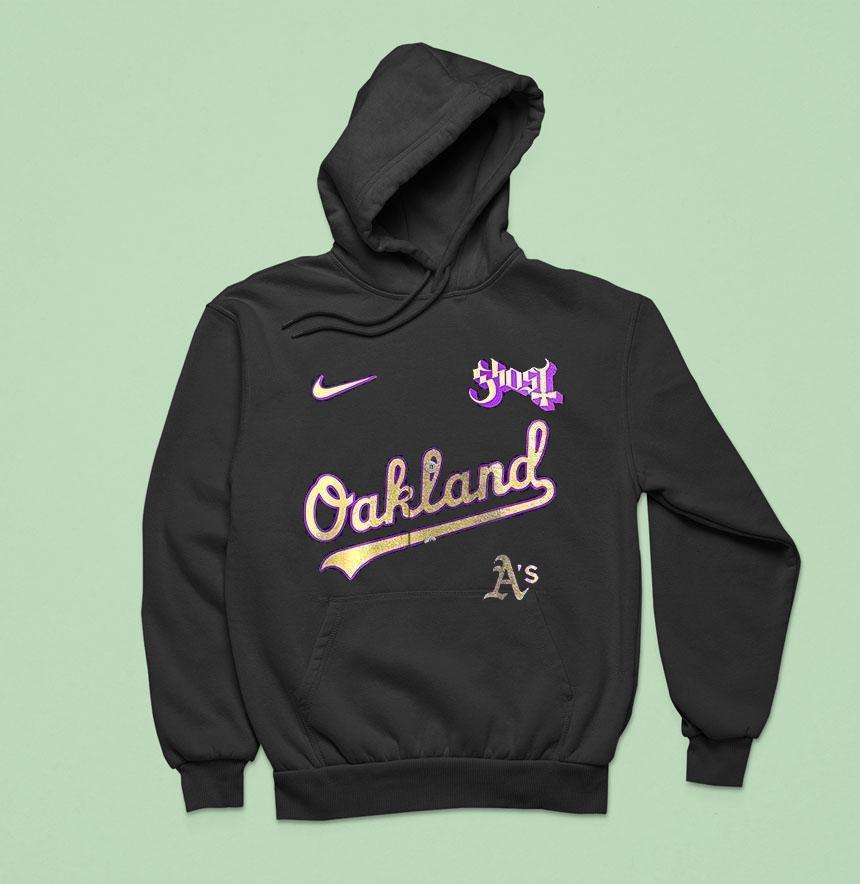 Oakland Athletics Mlb Ghost Band World Tour 2025 Art Shirt Oakland Athletics Mlb Ghost Band World Tour 2025 Art Shirt