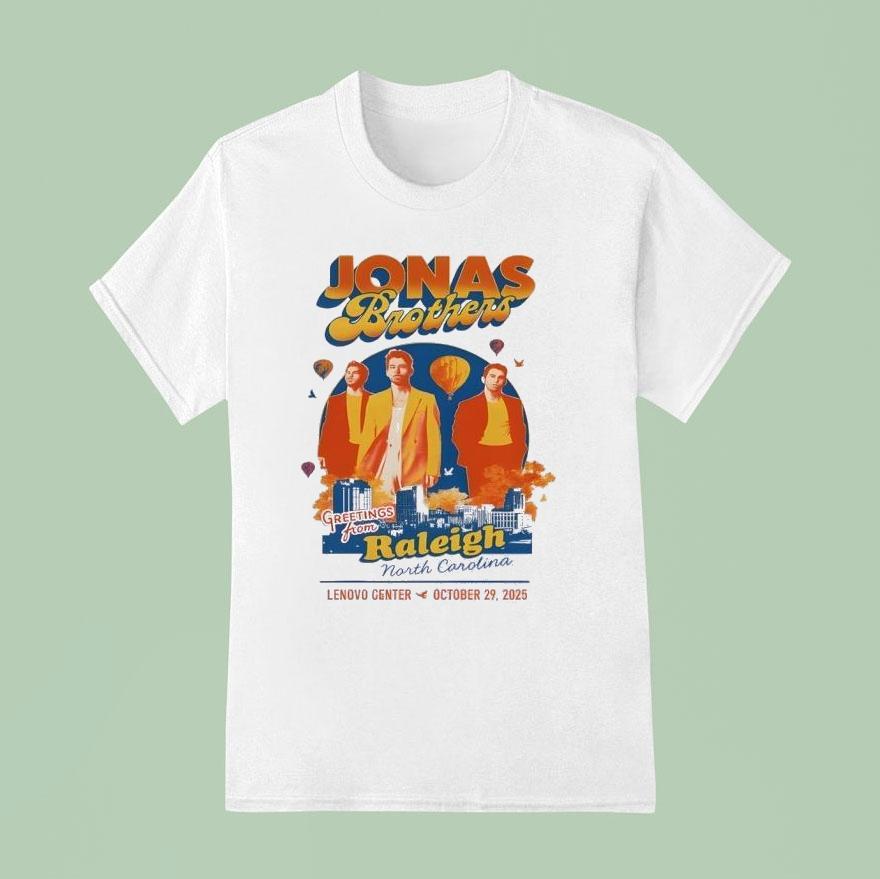 Oct 29 2025 Jonas Brothers Lenovo Center Raleigh Nc Shirt