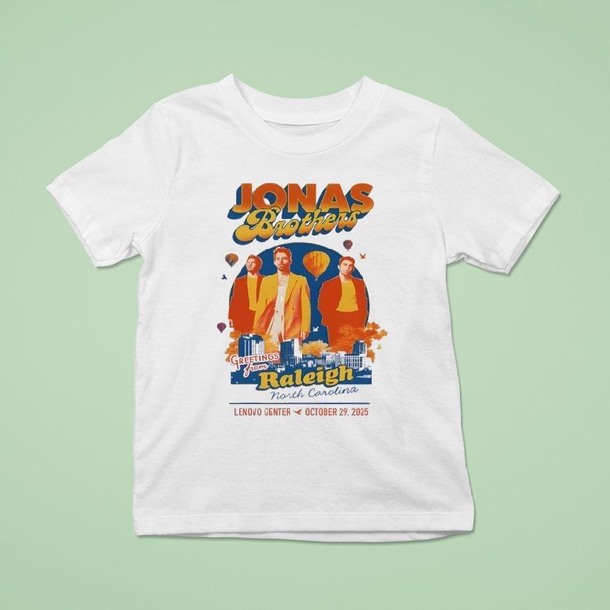 Oct 29 2025 Jonas Brothers Lenovo Center Raleigh Nc Shirt