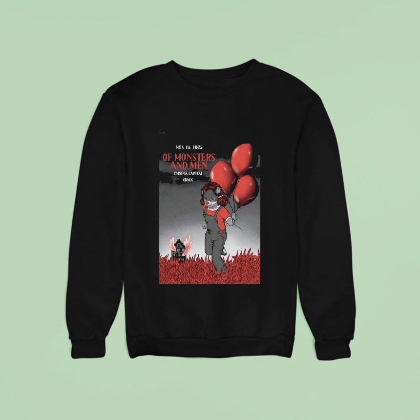 Of Monsters And Men Mexico City Nov 16 2025 Shirt Of Monsters And Men Mexico City Nov 16 2025 Shirt