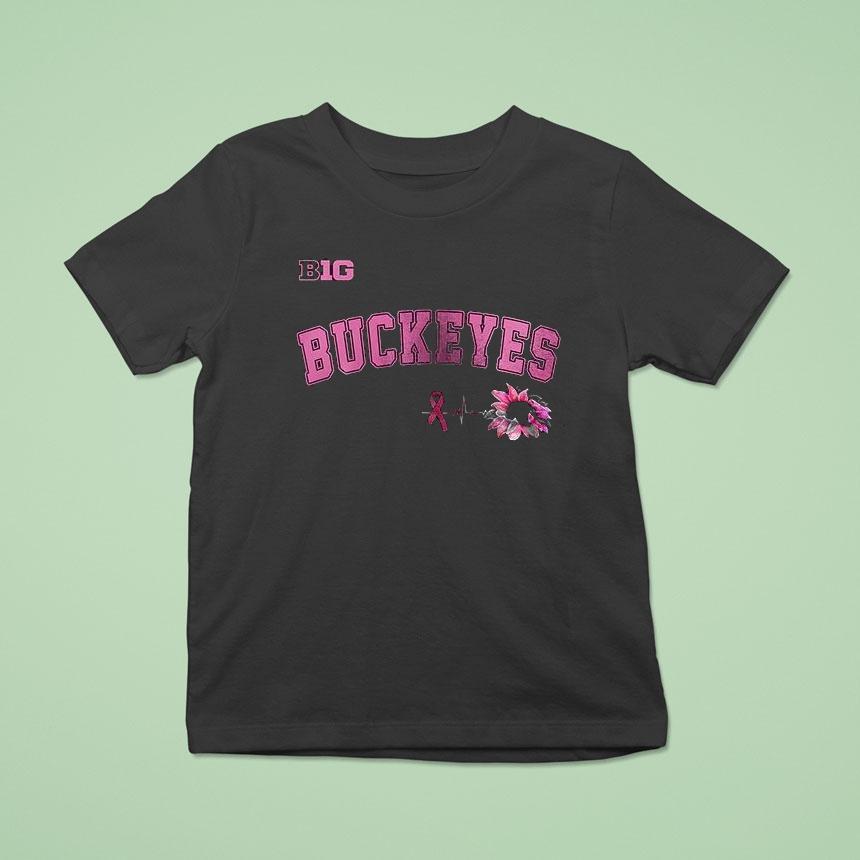 Ohio State Buckeyes Breast Cancer Awareness Logo Shirt
