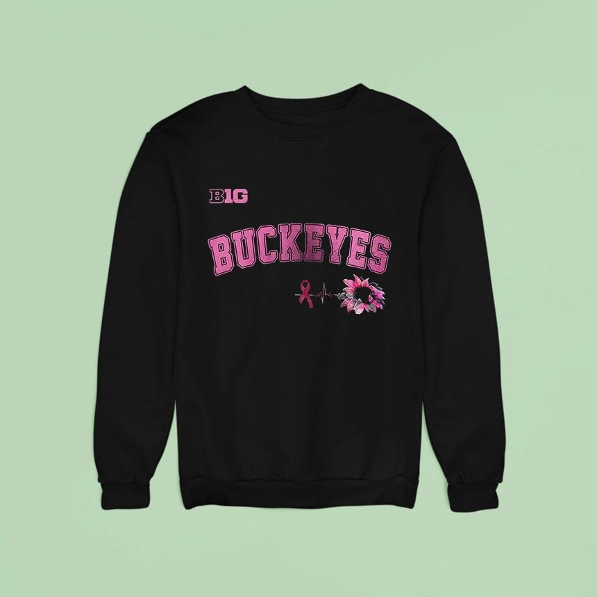 Ohio State Buckeyes Breast Cancer Awareness Logo Shirt Ohio State Buckeyes Breast Cancer Awareness Logo Shirt