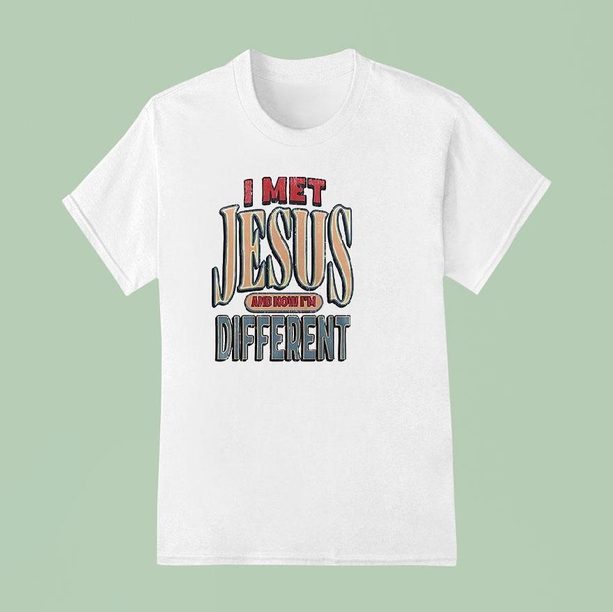 Ohio State Buckeyes I Met Jesus And Now I’m Different Logo Shirt