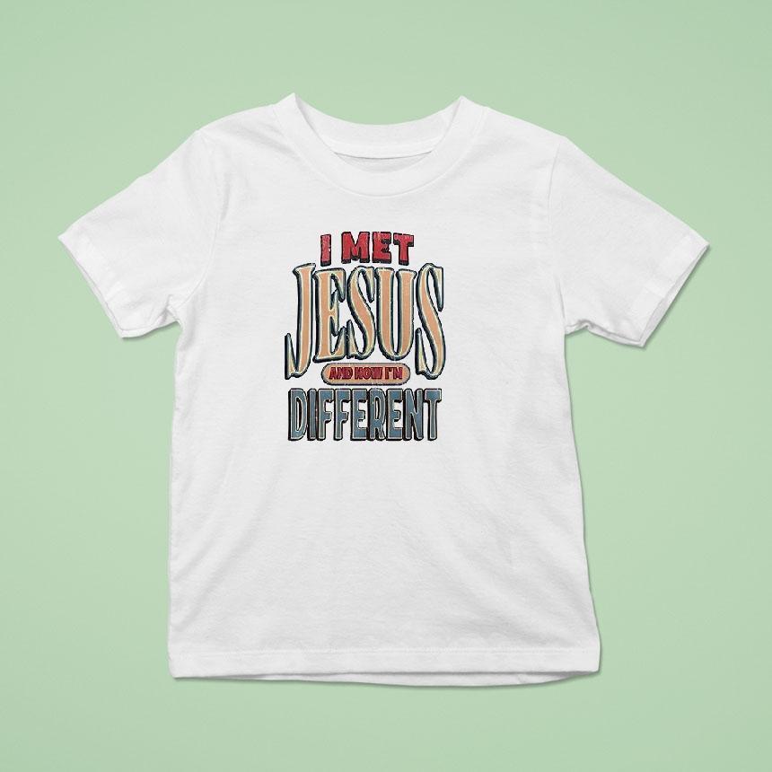 Ohio State Buckeyes I Met Jesus And Now I’m Different Logo Shirt