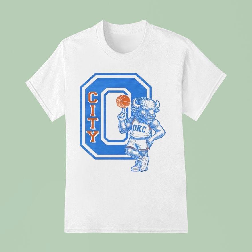 Oklahoma City Thunder Mascot O Shirt